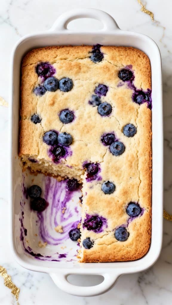 Blueberry Cottage Cheese Breakfast Bake