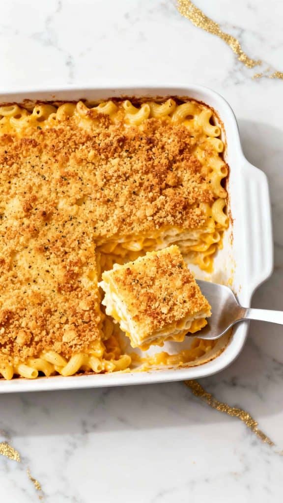 Cottage Cheese Mac and Cheese Casserole