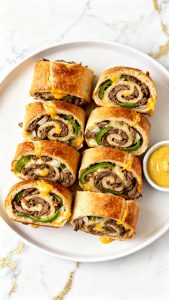 Keto Philly Cheesesteak Rolls