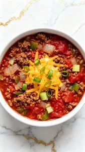 Crockpot Low Carb No-Bean Chili