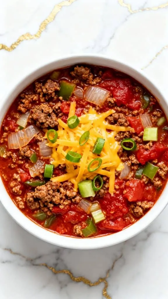 Crockpot Low Carb No-Bean Chili
