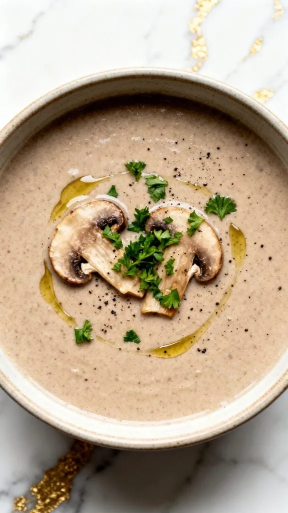 Cottage Cheese Mushroom Soup