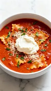 Cottage Cheese Lasagna Soup