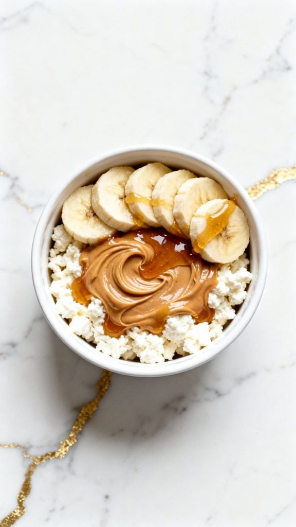 Cottage Cheese Peanut Butter Bowls
