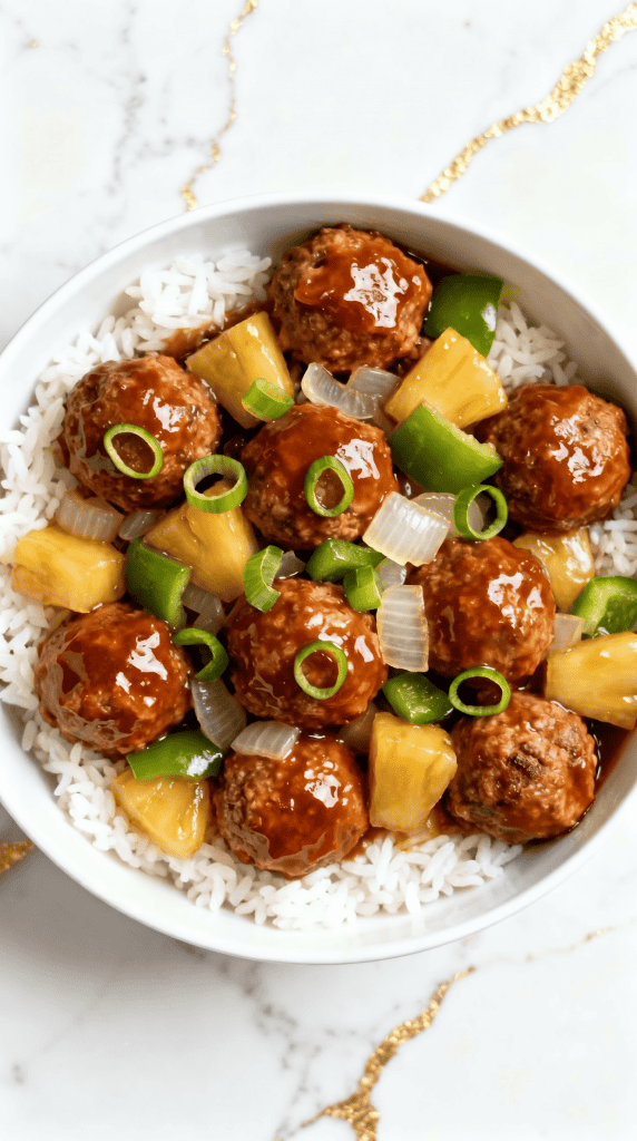 Crockpot Hawaiian Meatballs