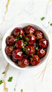 Crockpot Grape Jelly Meatballs