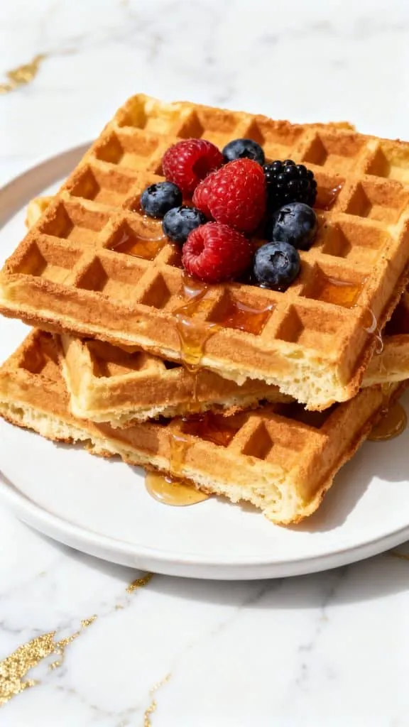 Cottage Cheese Protein Waffles