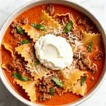 Cottage Cheese Lasagna Soup
