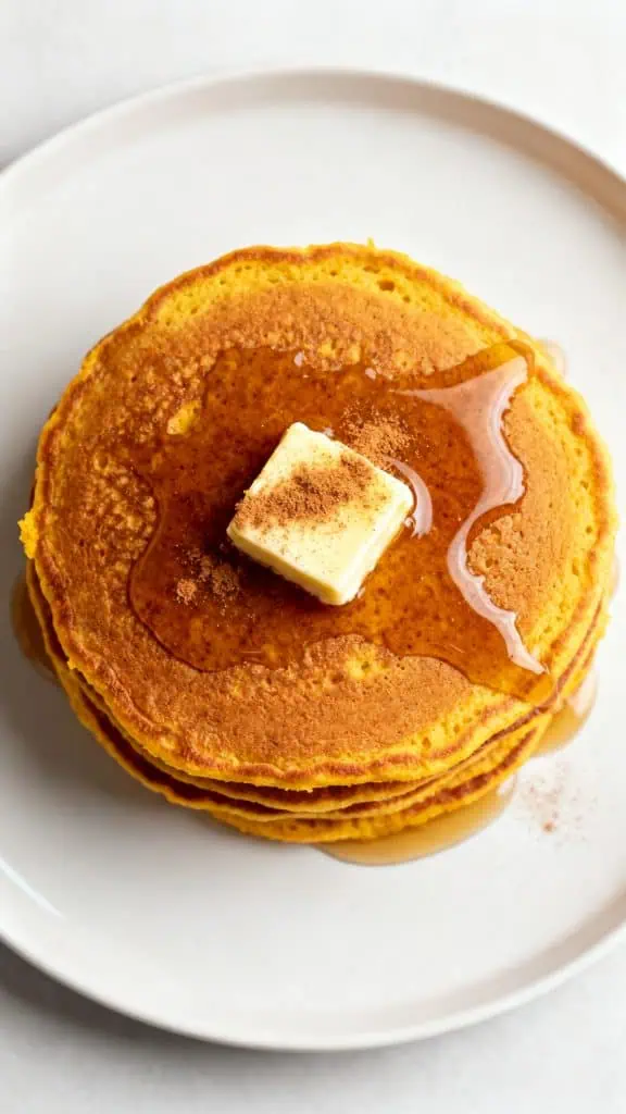 Protein Cottage Cheese Pumpkin Pancakes