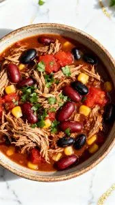 Crockpot BBQ Pulled Pork Chili