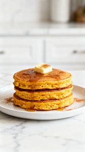 Protein Cottage Cheese Pumpkin Pancakes