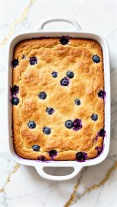 Blueberry Cottage Cheese Breakfast Bake
