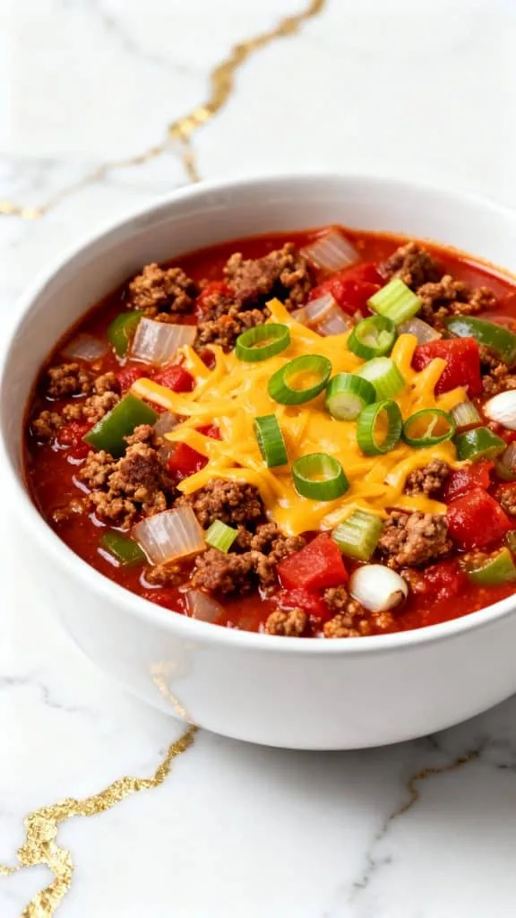 Crockpot Low Carb No-Bean Chili