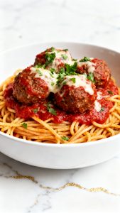 Crockpot Spaghetti and Meatballs
