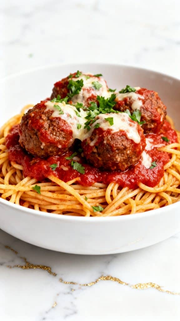 Crockpot Spaghetti and Meatballs