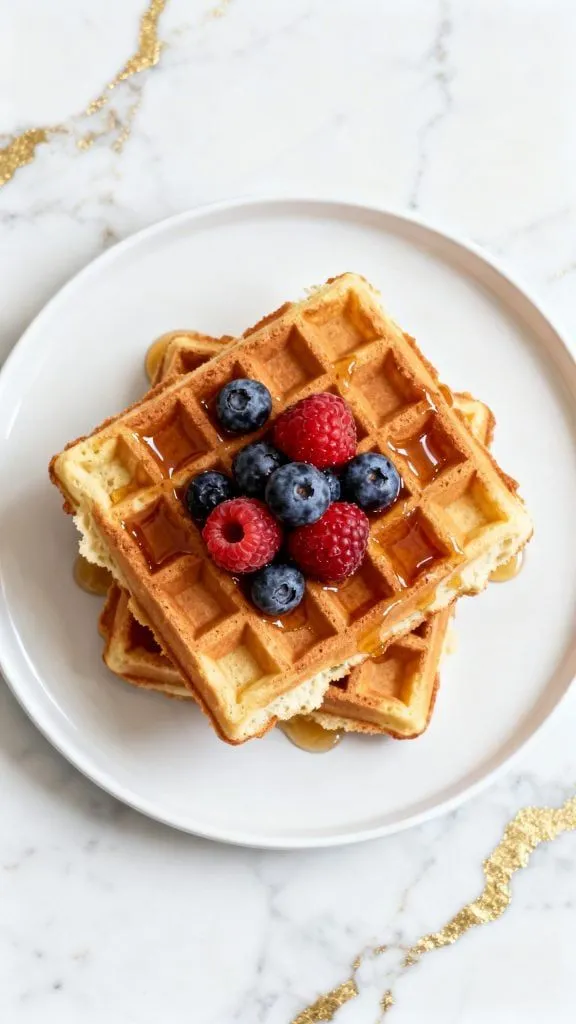 Cottage Cheese Protein Waffles