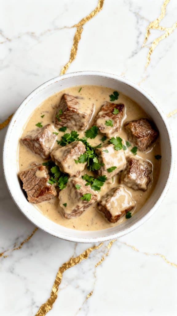Crockpot Keto Cube Steak and Gravy