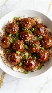 Vegetarian Slow Cooker Asian Meatballs