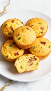 Cottage Cheese Egg Bites with Bacon & Chive