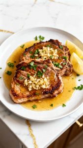 Keto Garlic Parmesan Pork Chops