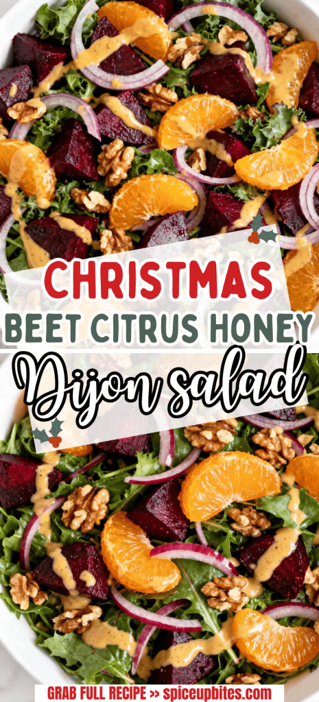 Christmas Beet Citrus Honey Dijon Salad