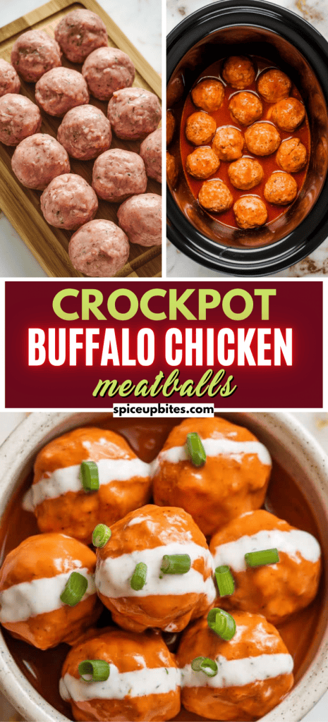Crockpot Buffalo Chicken Meatballs 4