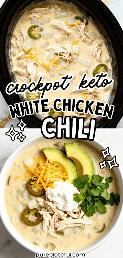 Crockpot Keto White Chicken Chili 7