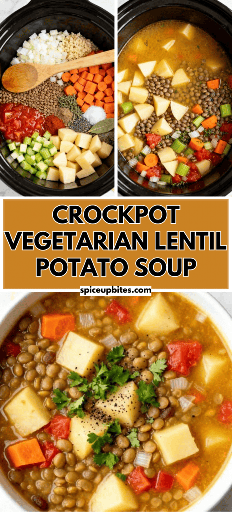 Crockpot Vegetarian Lentil Potato Soup