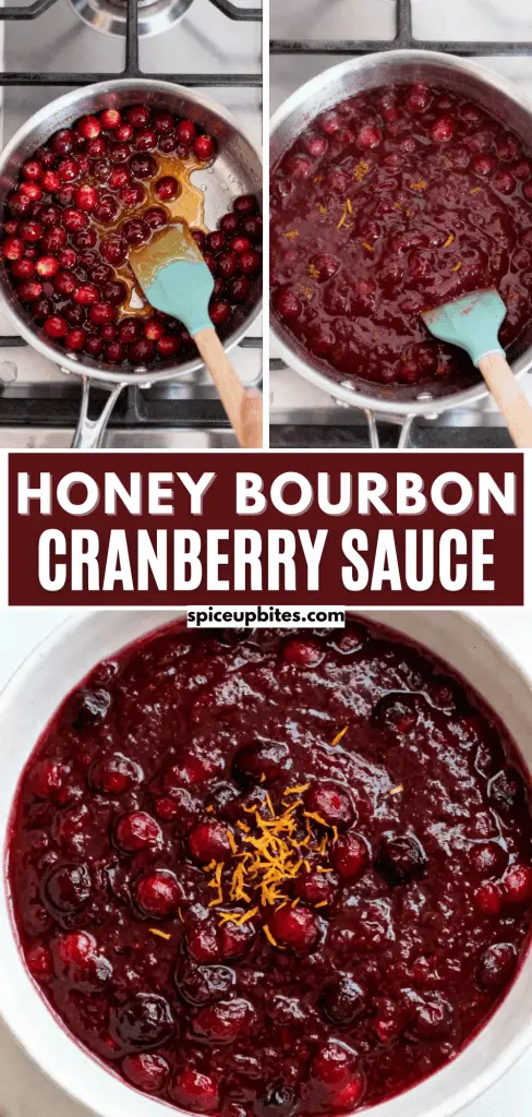 Honey Bourbon Cranberry Sauce 3