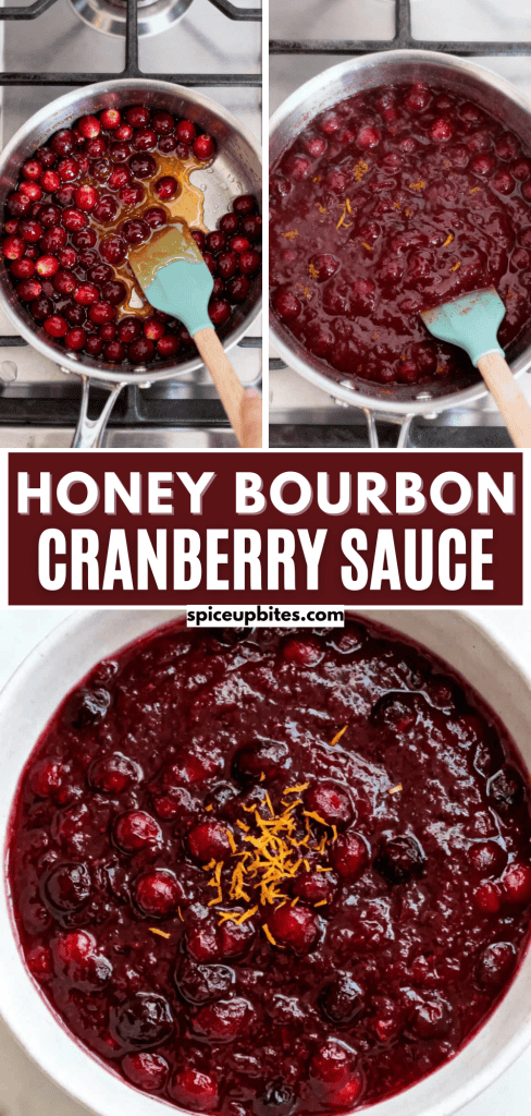 Honey Bourbon Cranberry Sauce 3