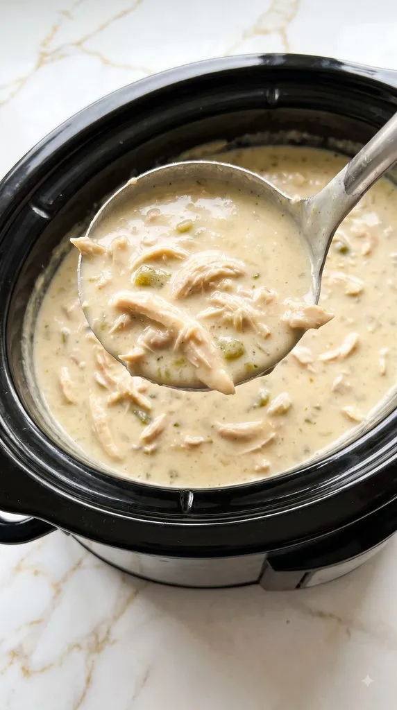 Crockpot Keto White Chicken Chili