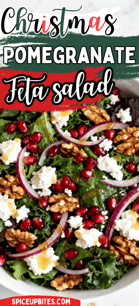 Pomegranate Feta Christmas Salad 6
