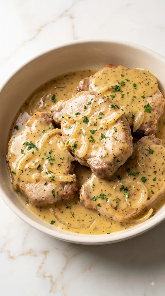 Slow Cooker Creamy Ranch Pork Chops