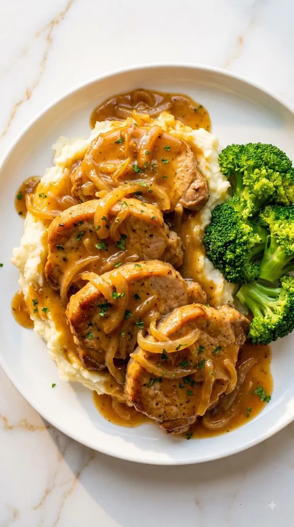 Crockpot Smothered Pork Chops