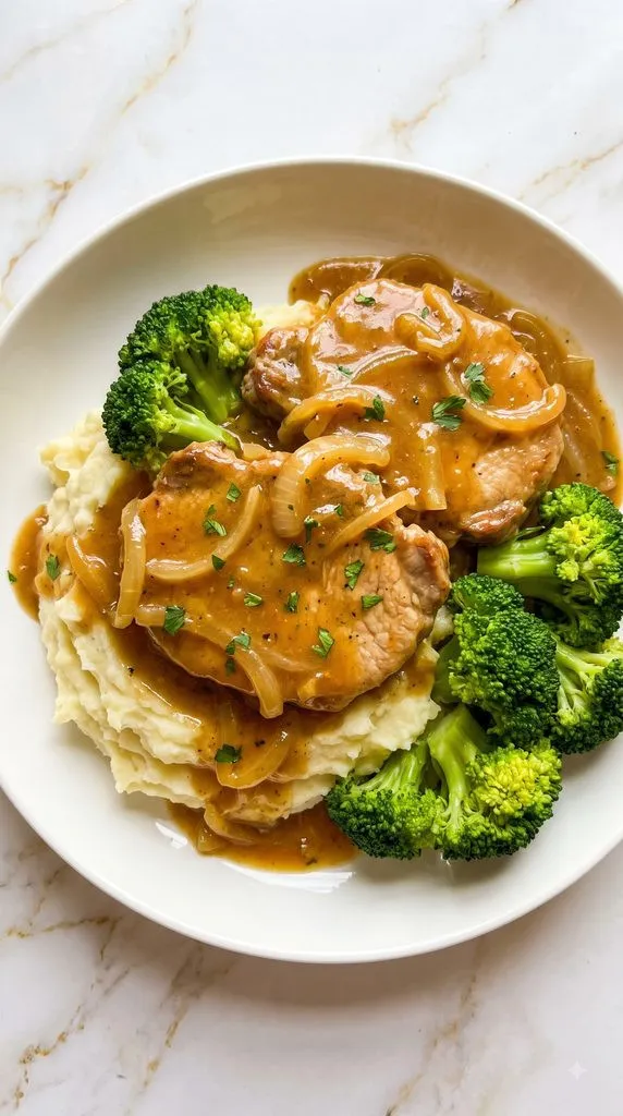 Crockpot Smothered Pork Chops