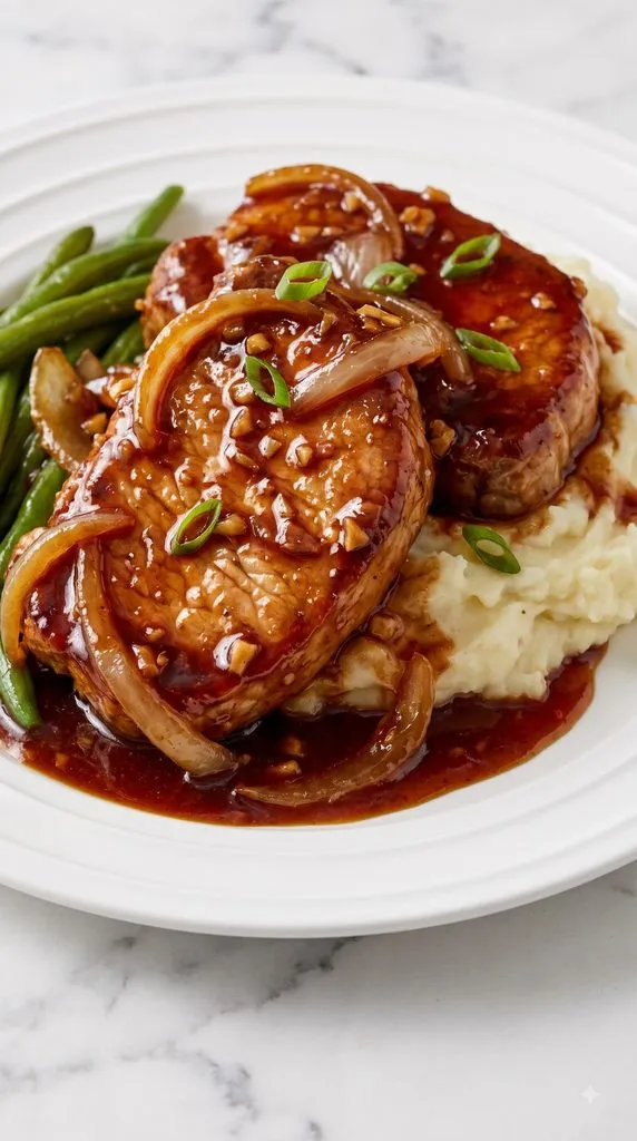 Slow Cooker Honey Garlic Pork Chops