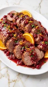 Slow Cooker Cranberry Orange Pork Tenderloin