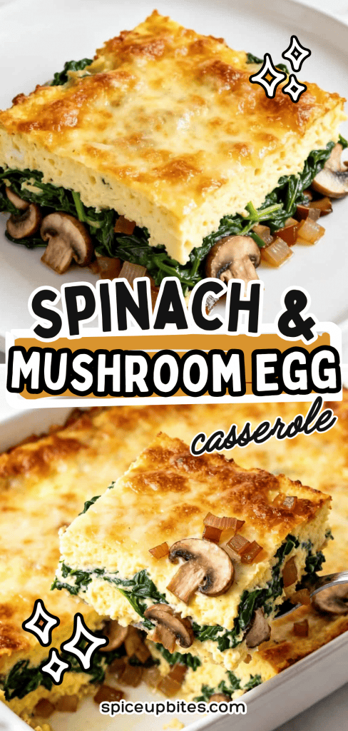 Spinach and Mushroom Egg Casserole 2
