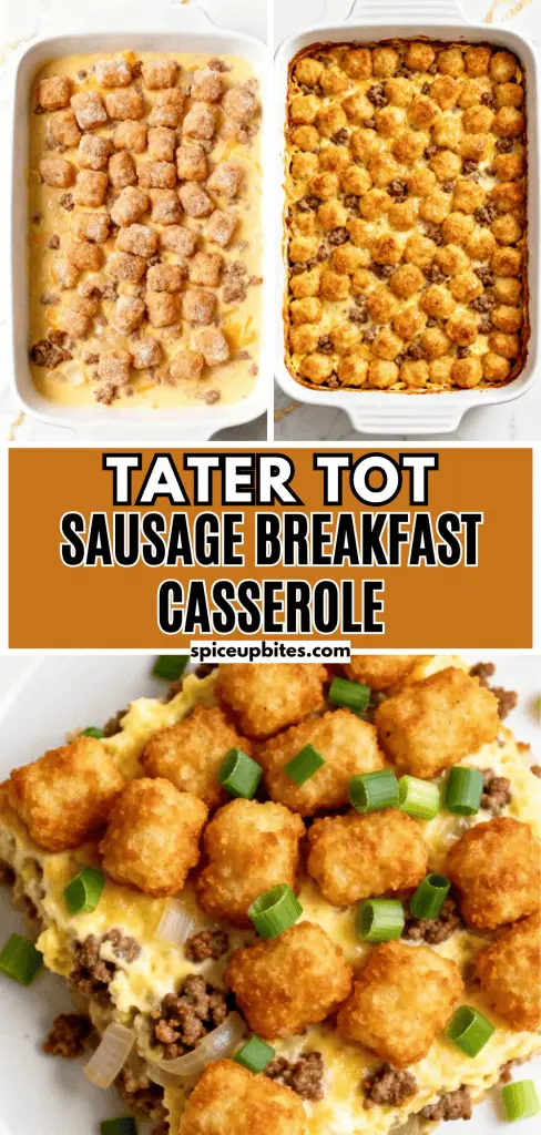Tater Tot Sausage Breakfast Casserole 1