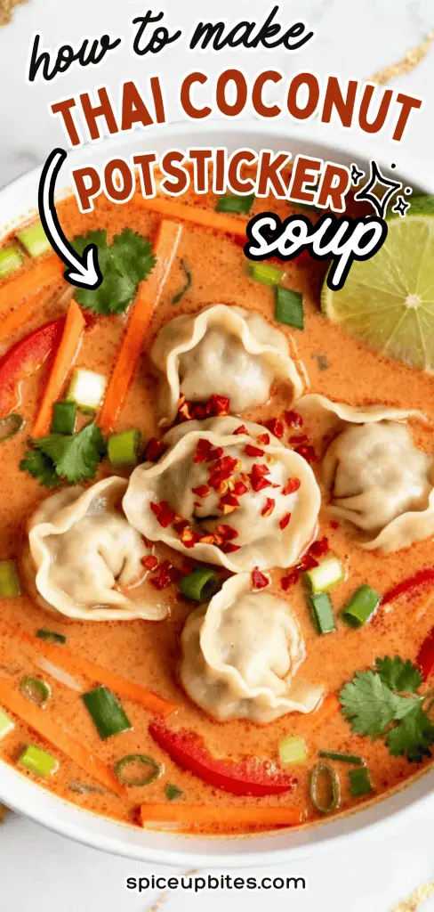 Thai Coconut Potsticker Soup
