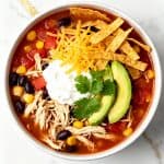 Crockpot Chicken Tortilla Soup