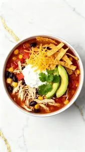 Crockpot Chicken Tortilla Soup