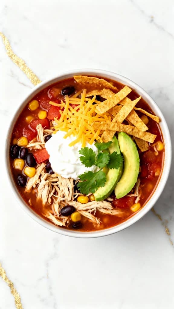 Crockpot Chicken Tortilla Soup