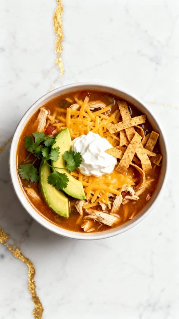 Crockpot Chicken Tortilla Soup
