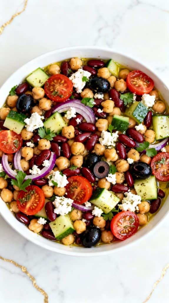 Mediterranean Dense Bean Salad