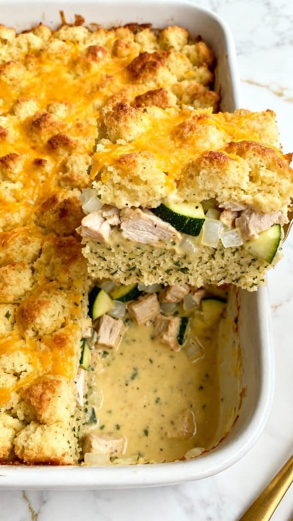 Zucchini Chicken Stuffing casserole