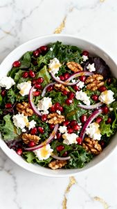 Pomegranate Feta Christmas Salad