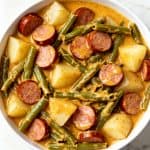Smothered Green Beans, Sausage, and Potatoes