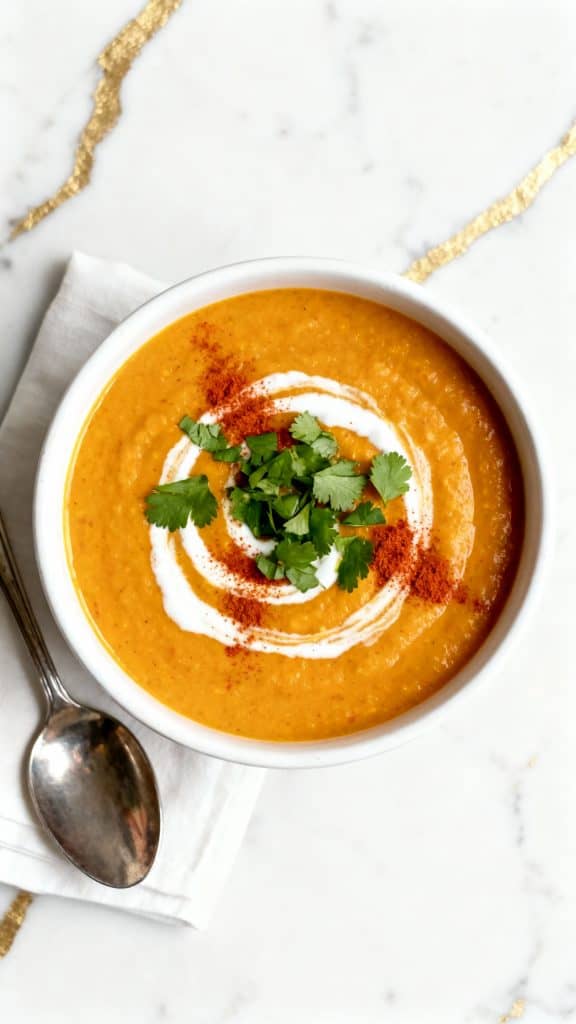 Moroccan Sweet Potato Soup