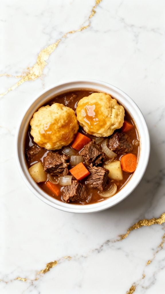 Slow Cooker Beef and Dumpling Stew